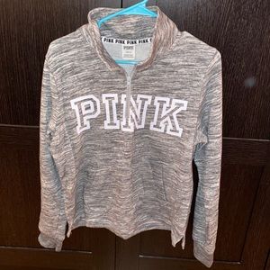 Victoria’s Secret Quarter-Zip Sweatshirt gray - Size L